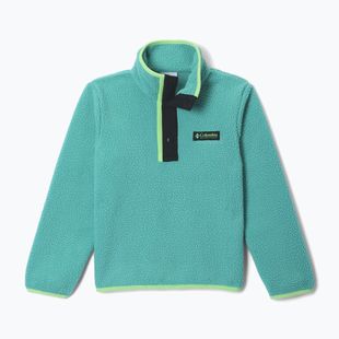 Bluza polarowa dziecięca Columbia Halvetia II Half Snap Fleece teal/black