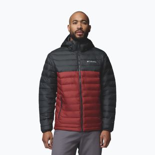 Kurtka męska Columbia Powder Lite II Hooded red oxide/shark