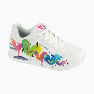 Buty damskie SKECHERS Uno Open Your Heart white