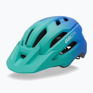 Kask rowerowy dziecięcy Giro Fixture II matte aqua green/blue jewel fade