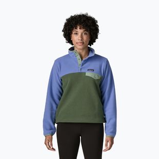 Bluza polarowa damska Patagonia Lightweight Synchilla Snap-T Pullover canopy green