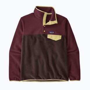 Bluza polarowa damska Patagonia Lightweight Synchilla Snap-T Pullover den brown