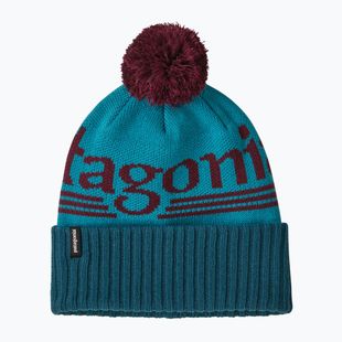 Czapka zimowa Patagonia Powder Town hut tripper logo: mako blue