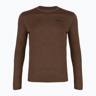 Longsleeve męski Patagonia Cap Cool Daily Boardshort Logo LS berm brown - light berm brown x-dye