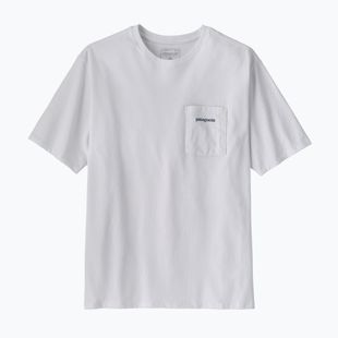 Koszulka męska Patagonia Boardshort Logo Pocket Responsibili fiber white