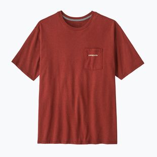Koszulka męska Patagonia Boardshort Logo Pocket Responsibili rusty red