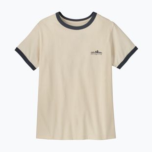 Koszulka damska Patagonia Fitz Roy Foothills Ringer Tee undyed natural