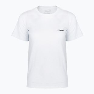 Koszulka damska Patagonia P-6 Logo Responsibili-Tee fiber white
