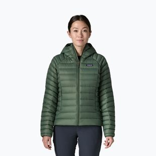 Kurtka puchowa damska Patagonia Down Sweater Hoody canopy green