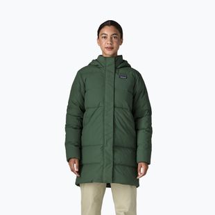 Płaszcz puchowy damski Patagonia Sisar Down Parka canopy green