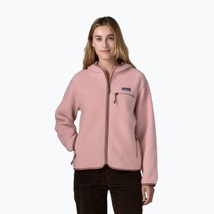 Bluza polarowa damska Patagonia Retro Pile Hoody fuzzy mauve
