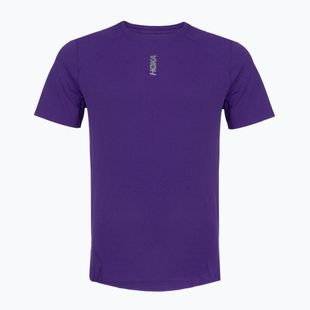 Koszulka do biegania męska HOKA EveryRun Short Sleeve cosmic purple