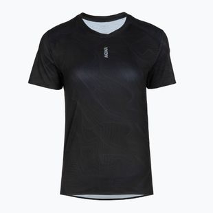 Koszulka do biegania damska HOKA EveryRun CLF PRT black/squid ink