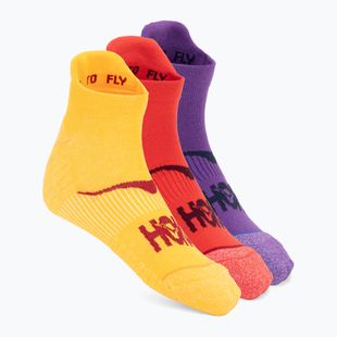 Skarpety HOKA No-Show Run Sock 3-pack egg yolk/cerise/virtual violet
