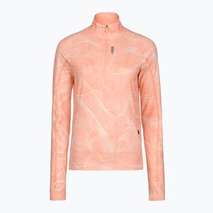 Bluza do biegania damska HOKA Skyform Half Zip CLF PRT sunstone print