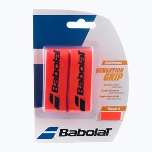 Owijki do rakiet badmintonowych Babolat Grip Sensation 2 szt. fluo/ red
