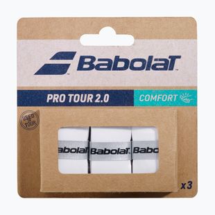 Owijki do rakiet tenisowych Babolat Pro Tour 2.0 3 szt. white