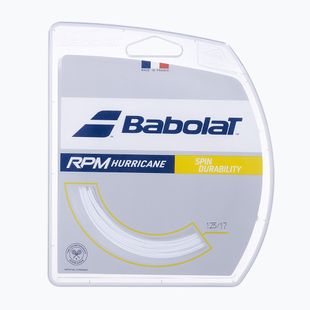 Naciąg tenisowy Babolat 12 m RPM Hurricane white