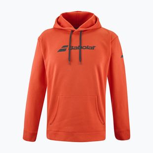 Bluza tenisowa męska Babolat Exercise Hood Sweat fiesta red