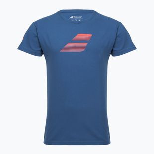 Koszulka męska Babolat Exercise Big Flag dark blue