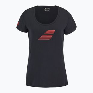 Koszulka damska Babolat Exercise Flag W black/black