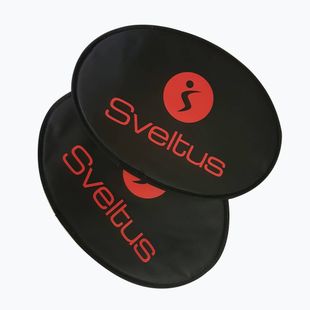 Dyski poślizgowe do ćwiczeń Sveltus Gliding Disc 2 szt. czarne 0803
