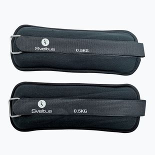 Obciążniki na kostki Sveltus Neoprene Weighted Cuff 2 x 0,5 kg black