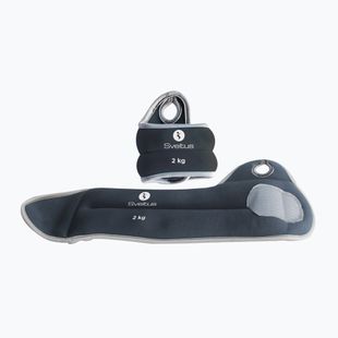 Obciążniki na nadgarstki Sveltus 2 x 2 kg black