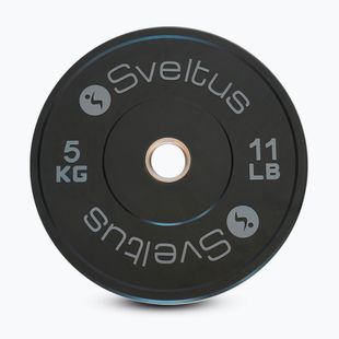 Obciążenie bumperowe olimpijskie Sveltus Training Olympic Disc 5 kg black