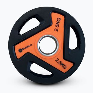 Obciążenie olimpijskie Sveltus Olympic Disc With Handles 2,5 kg black