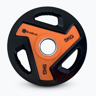 Obciążenie olimpijskie Sveltus Olympic Disc With Handles 5 kg black