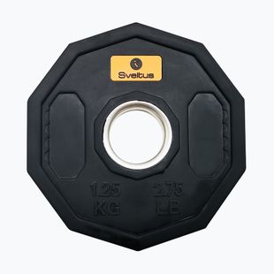 Obciążenie bumperowe olimpijskie Sveltus Starting Olympic 1,25 kg black