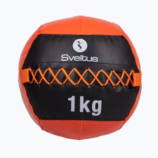 Piłka lekarska Sveltus Wall Ball 1 kg black/red