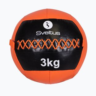 Piłka lekarska Sveltus Wall Ball 3 kg black/red