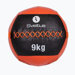 Piłka lekarska Sveltus Wall Ball 9 kg black/red