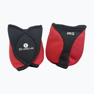 Obciążniki na kostki Sveltus 2 x 2 kg red/black