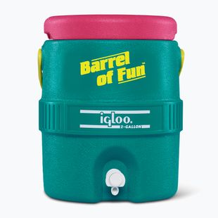 Zbiornik na wodę Igloo Retro Barrel Of Fun 2 Gallon 7,6 l dark jade/bold magenta/livewire yellow
