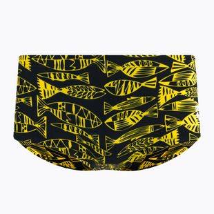 Bokserki pływackie męskie arena Fisk Low Waist Short black/yellow star