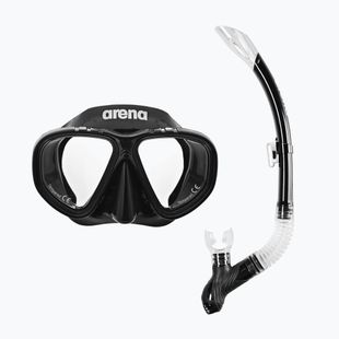 Zestaw do snorkelingu arena Premium Snorkeling Set black/clear/black