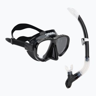Zestaw do snorkelingu dziecięcy arena Premium Snorkeling Set Jr black/clear/black