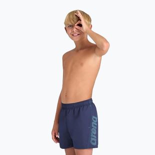 Szorty pływackie dziecięce arena Fundamentals Logo JR Boxer R navy/turquoise