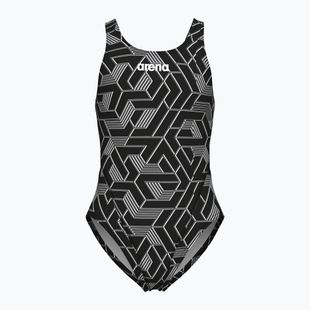Strój pływacki jednoczęściowy dziecięcy arena Escape Swim Tech L black/team black