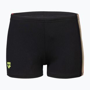 Bokserki pływackie dziecięce arena Palette Swim Short black/calypso coral multi