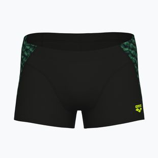 Bokserki kąpielowe męskie arena Monogram Swim Short black/dark sage multi