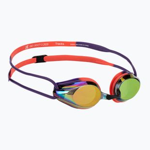 Okulary do pływania arena Tracks Mirror copper/plum/bright coral