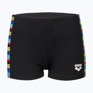 Bokserki pływackie dziecięce arena Racing Stripe Swim Short black/black multi