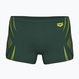 Bokserki pływackie męskie arena Poseidonia Swim Short dark sage/artic lime