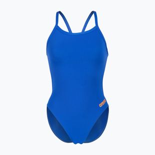 Strój pływacki jednoczęściowy damski arena Team Swimsuit Challenge Solid neon blue/team orange