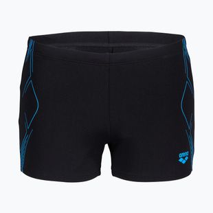 Bokserki pływackie męskie arena Graphic Swim Short black/turquoise