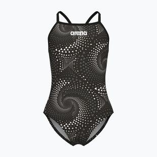 Strój kąpielowy jednoczęściowy dziecięcy arena Fireflow Lightdrop Back black/team black